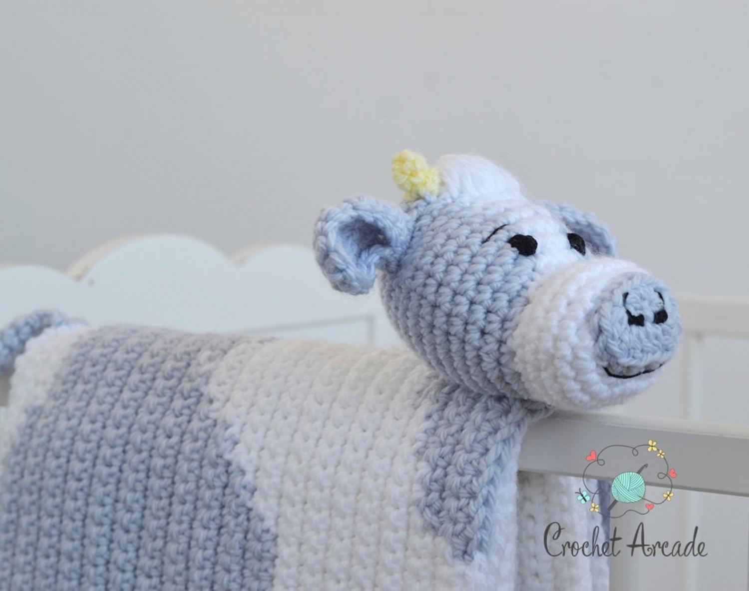 Crochet Animal Head Blankets - Cute Animal Baby Blankets