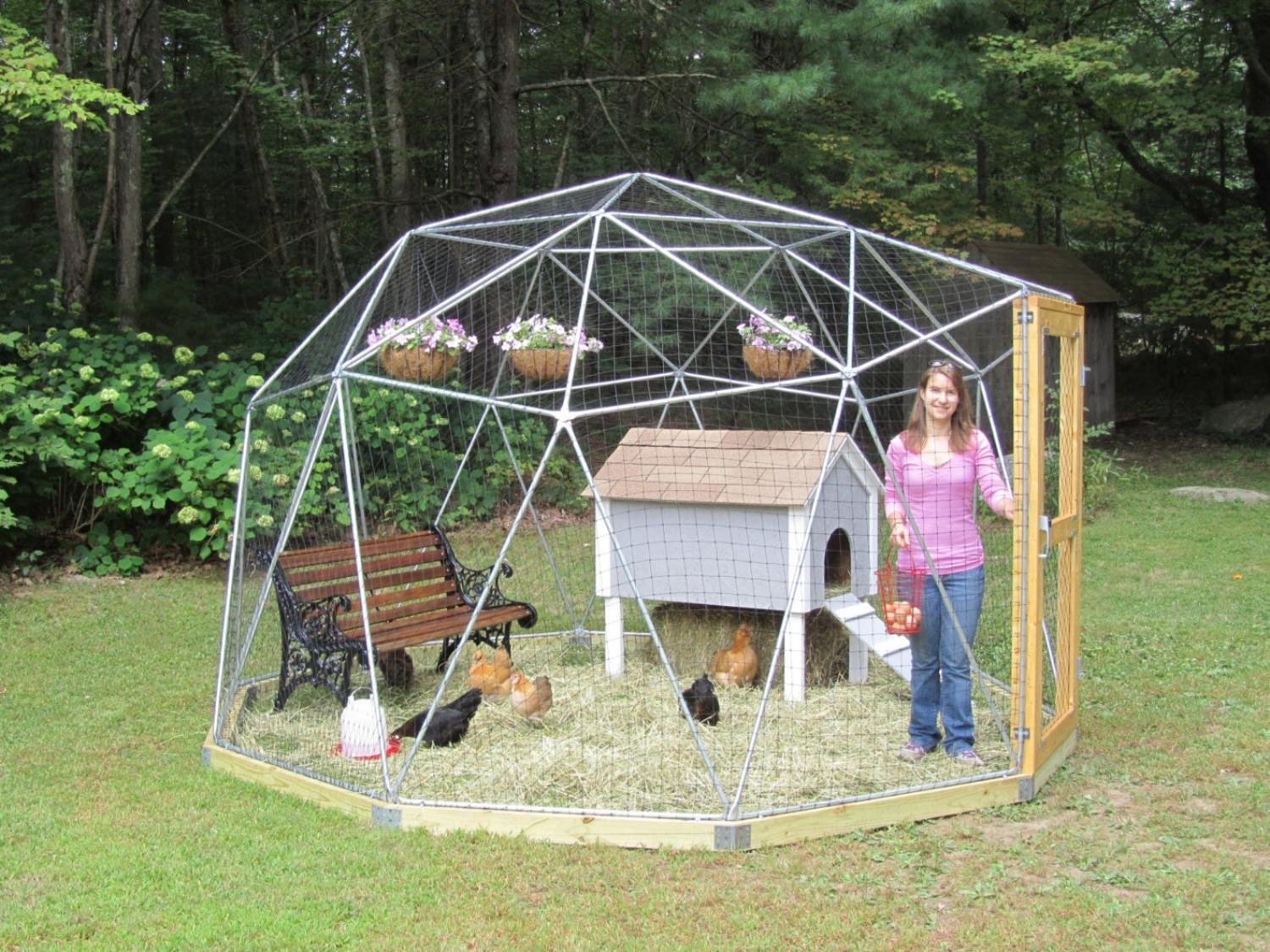 Geodesic Domes Chicken Coop Safety Dome