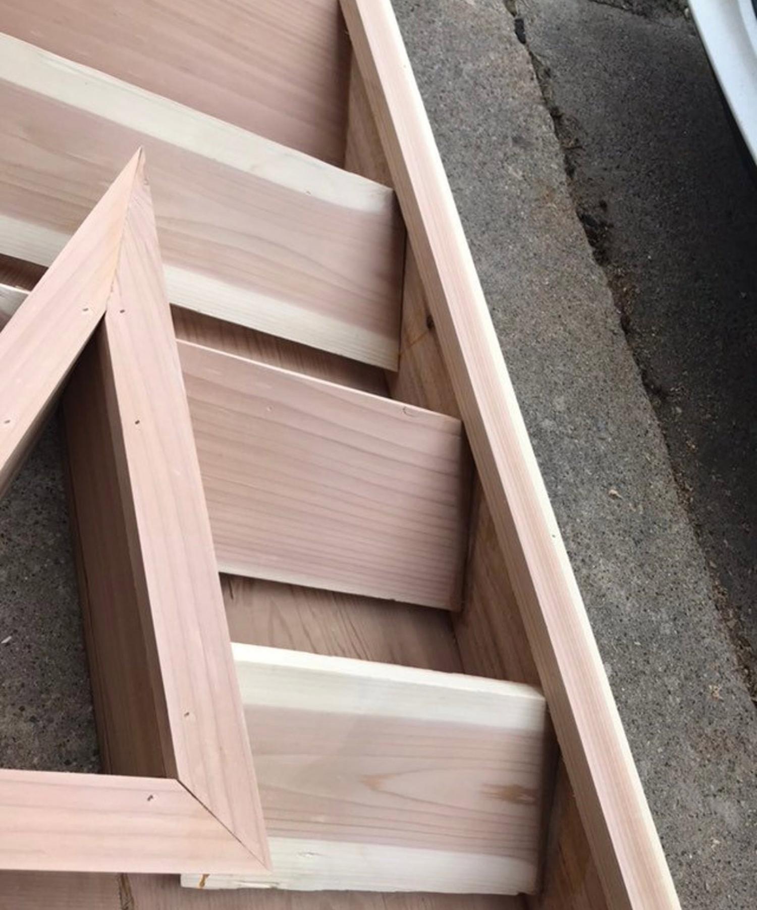 Giant Letter Shaped Planters - Wooden Monogram Letter Gardens On Front Entrance of House