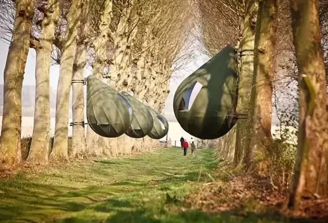Raindrop Shaped Tree Tents Let You Sleep In The Trees - Dew Drop TreeTents by DrÃ© Wapenaar