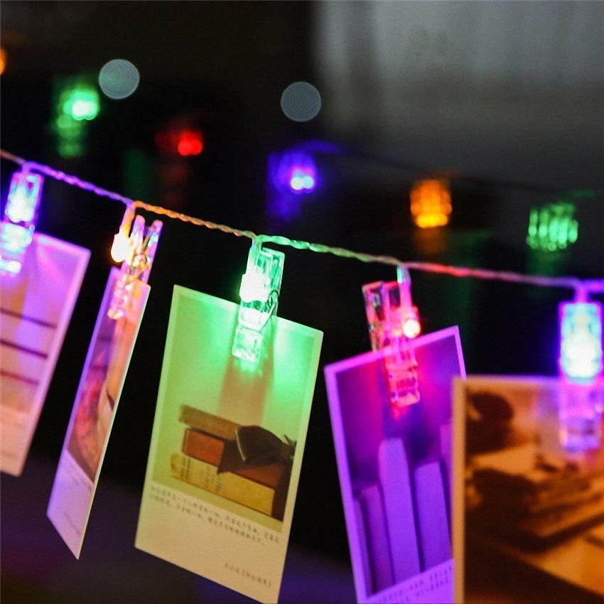LED Photo Clip String Lights