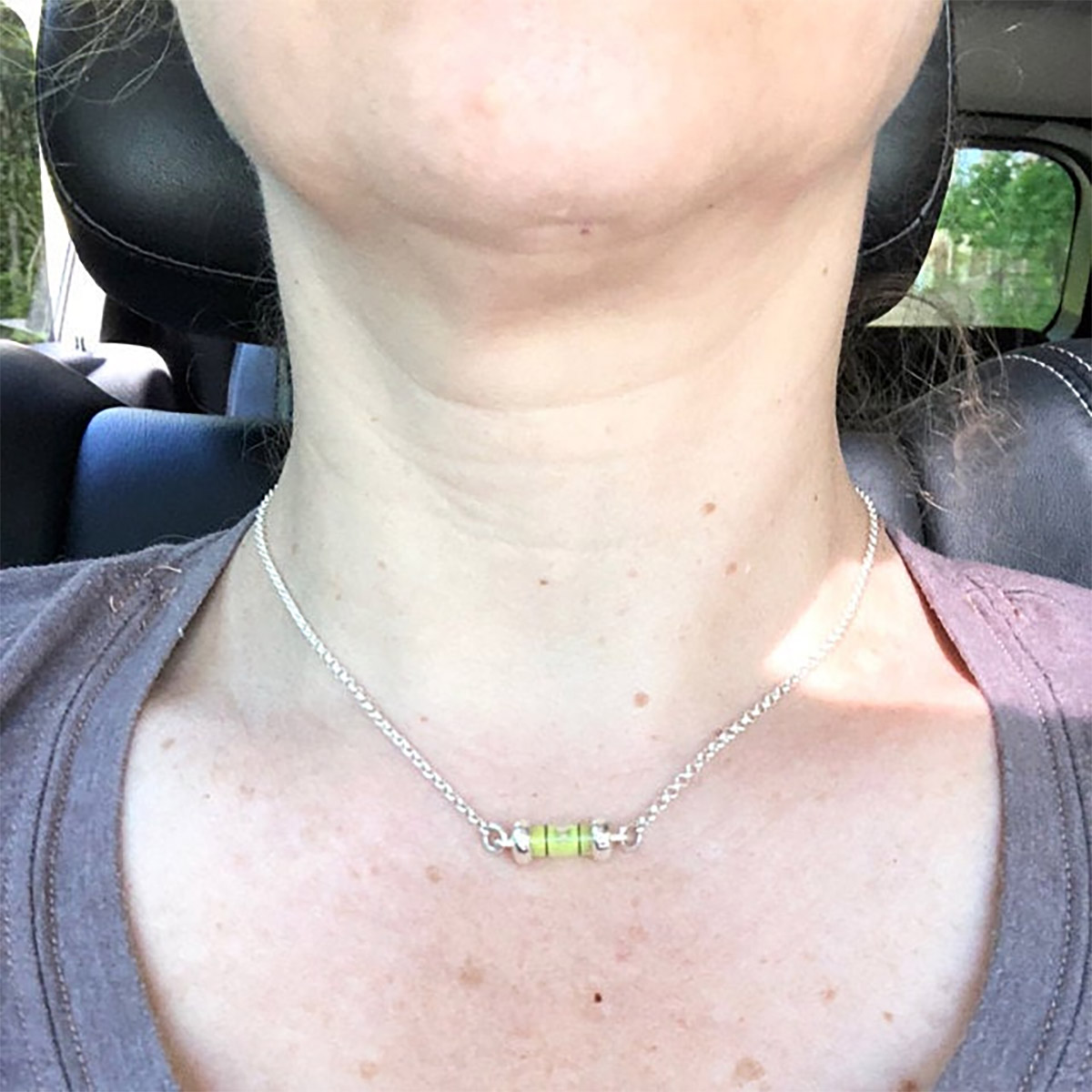 level necklaceLevel Earrings - Funny Prank level headed earrings