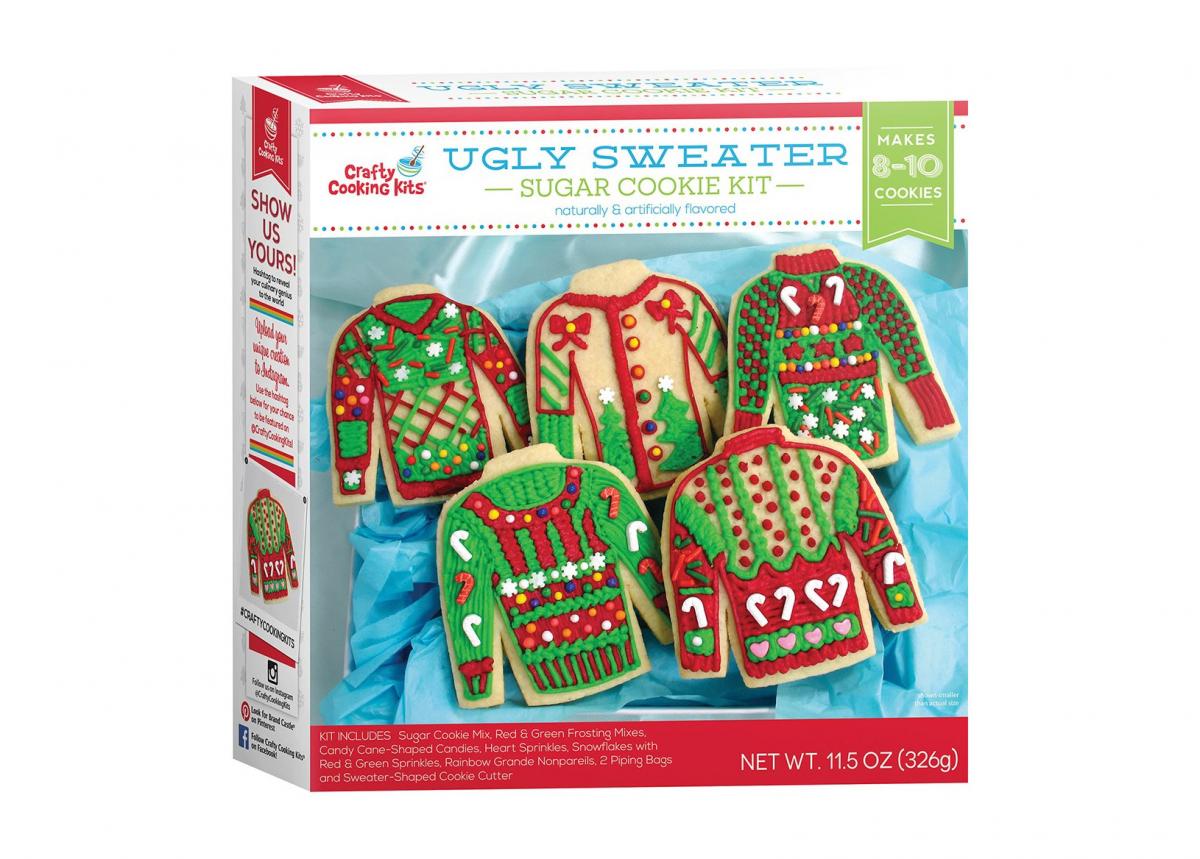 Ugly Sweater Cookie Cutters - Funny Ugly Christmas Sweater Gingerbread Cookie Cutter Kit