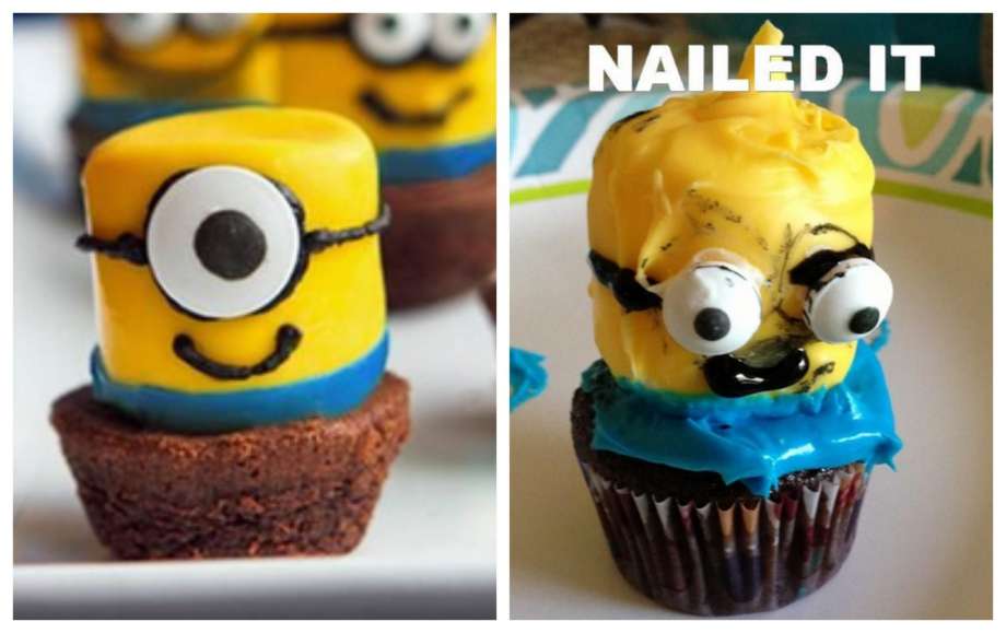 Minion Cake baking fail - Best pinterest baking fails