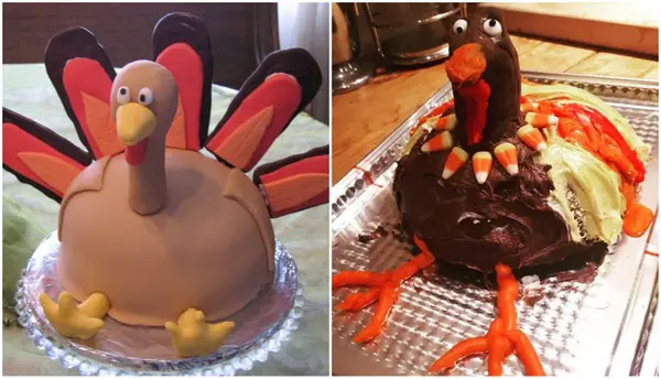 Turkey Cake baking fail - Best pinterest baking fails