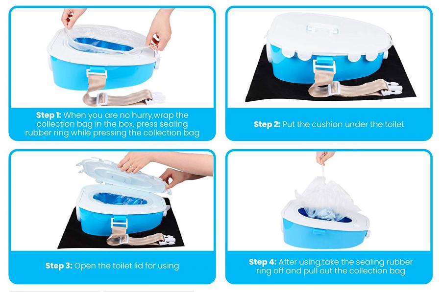 Portable Car Toilet To poo inside the car while driving