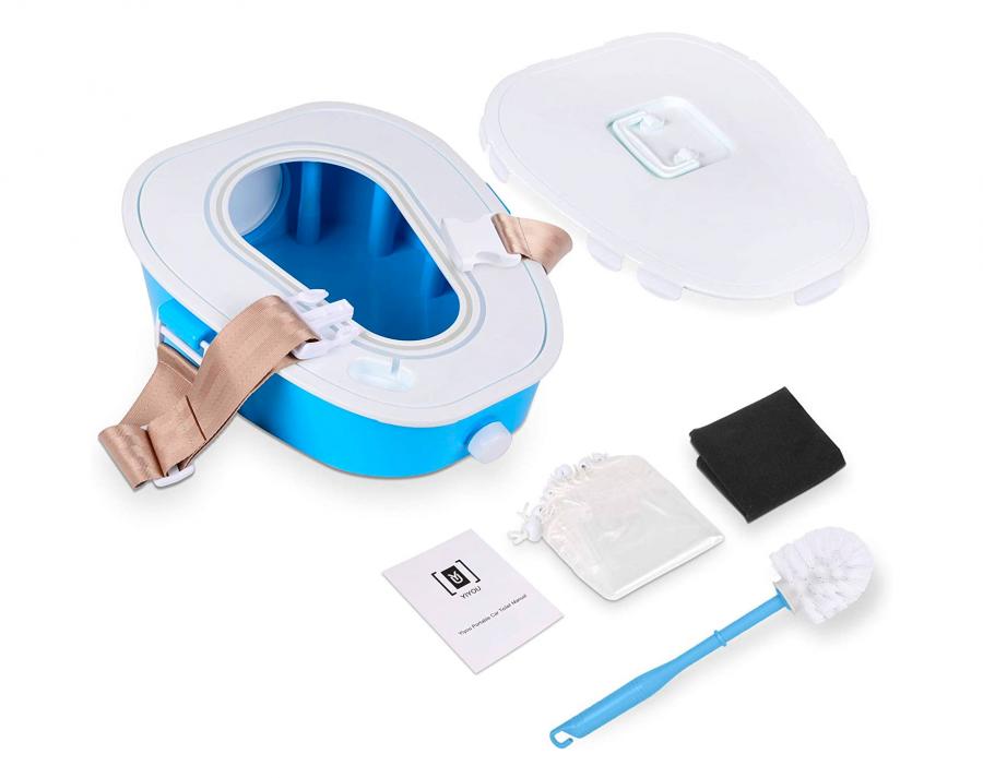 Portable Car Toilet To poo inside the car while driving
