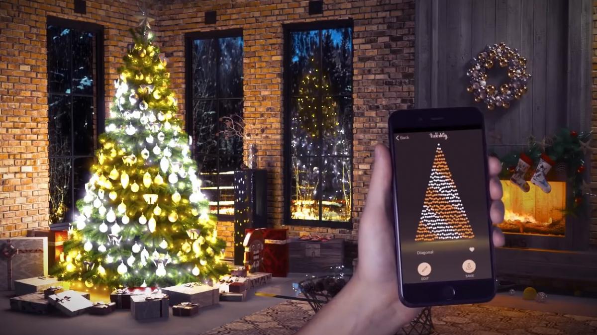 Twinkly Smart Chrismas Decorations Lighting - Smart Phone Connected LED Christmas String Lights