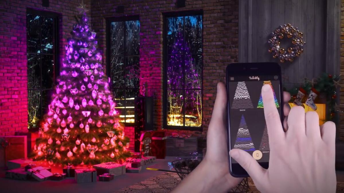 Twinkly Smart Chrismas Decorations Lighting - Smart Phone Connected LED Christmas String Lights