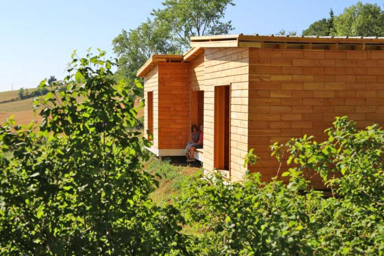 Brikawood Wood Brick House