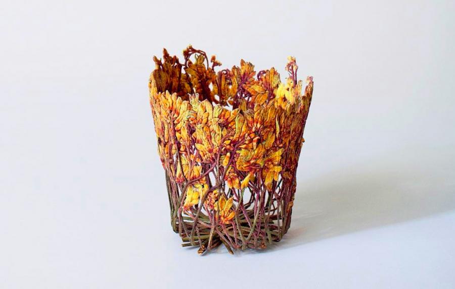 Unique Flower Vases Made From Dried Flowers By Shannon Clegg