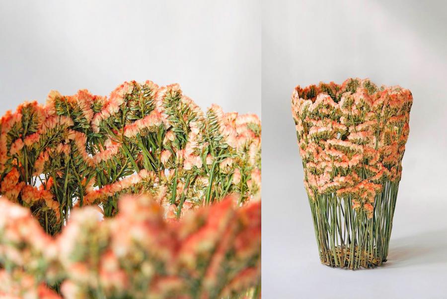Unique Flower Vases Made From Dried Flowers By Shannon Clegg