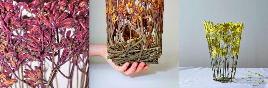 Unique Flower Vases Made From Dried Flowers By Shannon Clegg