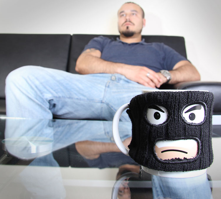 Mugga Mug Coffee Mug With Ski Mask