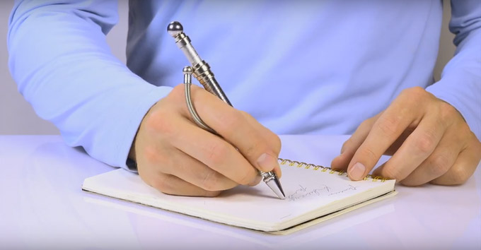 Fidget Pen - Think Ink Pen - Pen With Fidget Toys On It - Magnetic balls and clips fidget pen