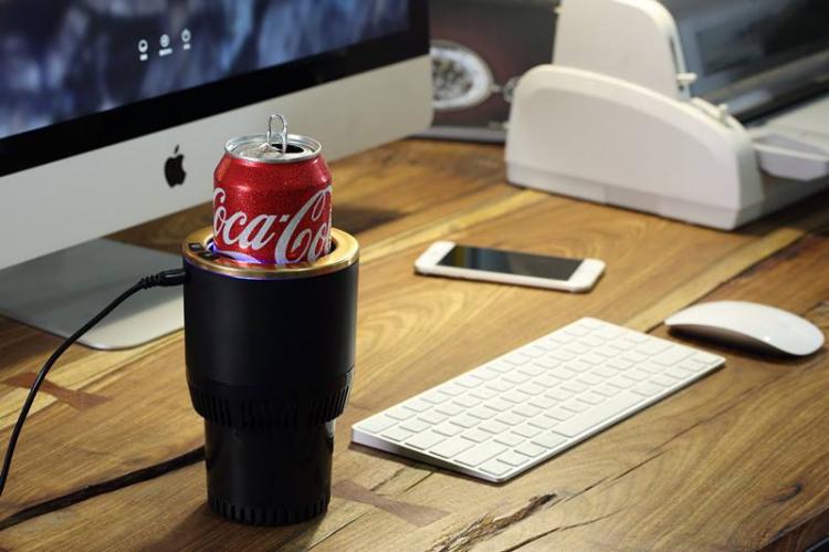 2-in-1 Car Cup-holder Beverage Cooler and Warmer - Mini car cup holder fridge