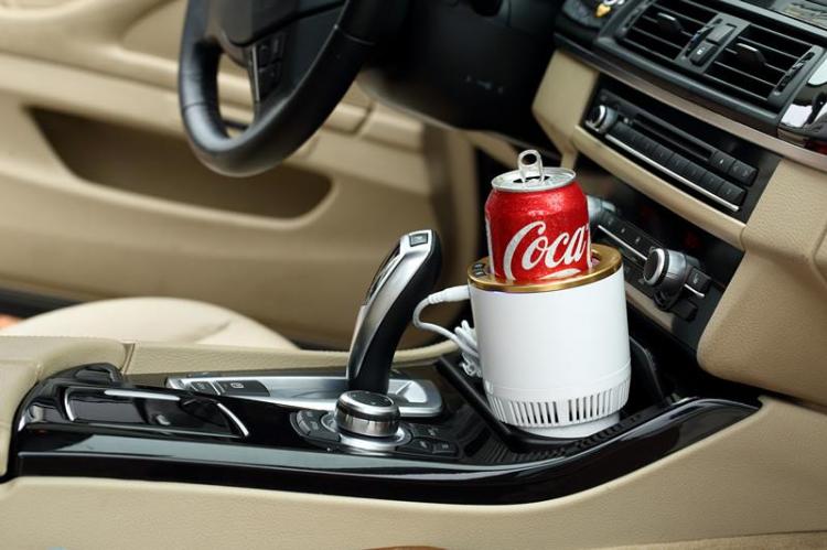 2-in-1 Car Cup-holder Beverage Cooler and Warmer - Mini car cup holder fridge