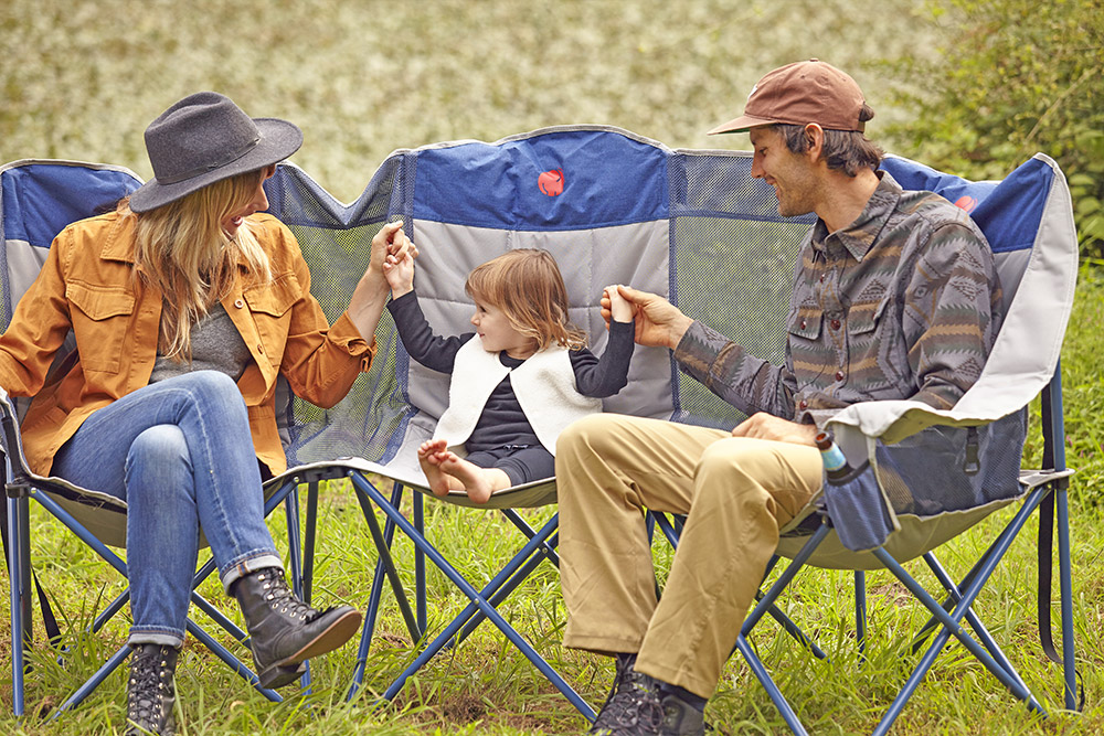 3-person Camping Chair - Folding outdoor camping couch - folding camping sofa
