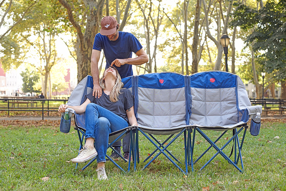 3-person Camping Chair - Folding outdoor camping couch - folding camping sofa