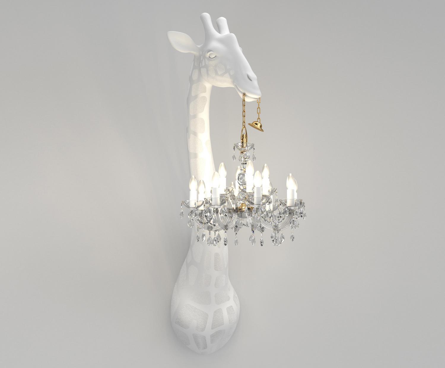 Giant Giraffe Chandelier - Wall mounted giraffe lamp