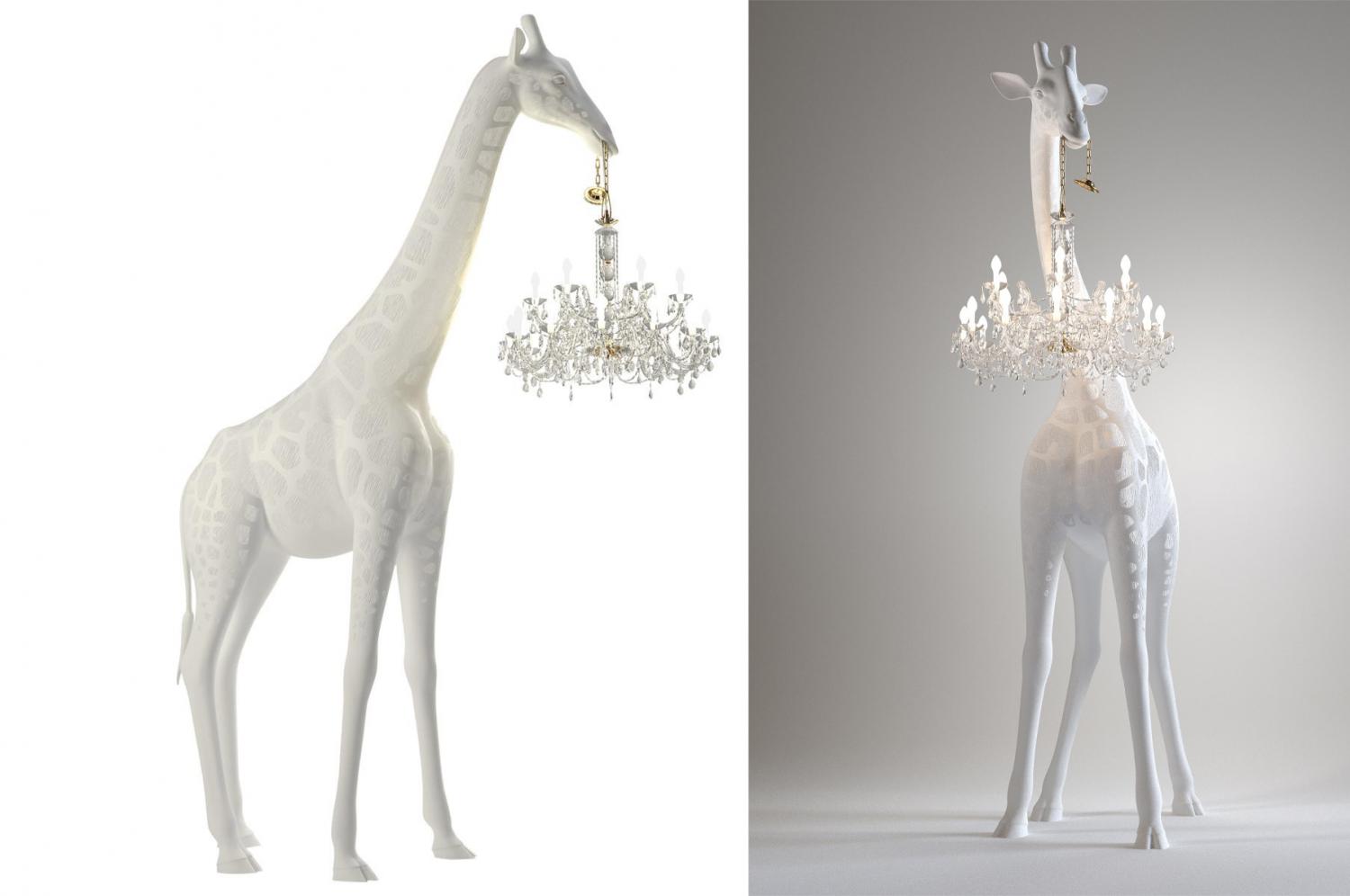 Giant Giraffe Chandelier - Wall mounted giraffe lamp