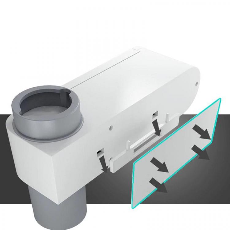 Antibacterial Toothbrush Holder Sterilizes Up To 5 Toothbrushes - Mirror mounted toothbrush sterilizer Doubles as a toothpaste dispenser