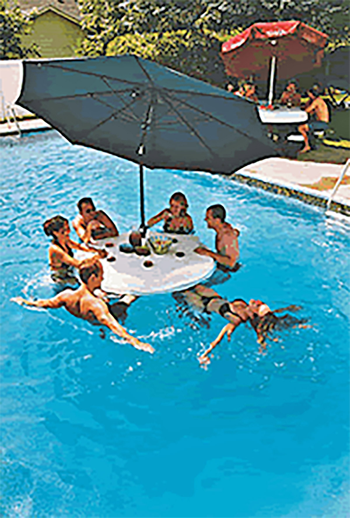 Aquapub Floating Bar Table Seats 6 people