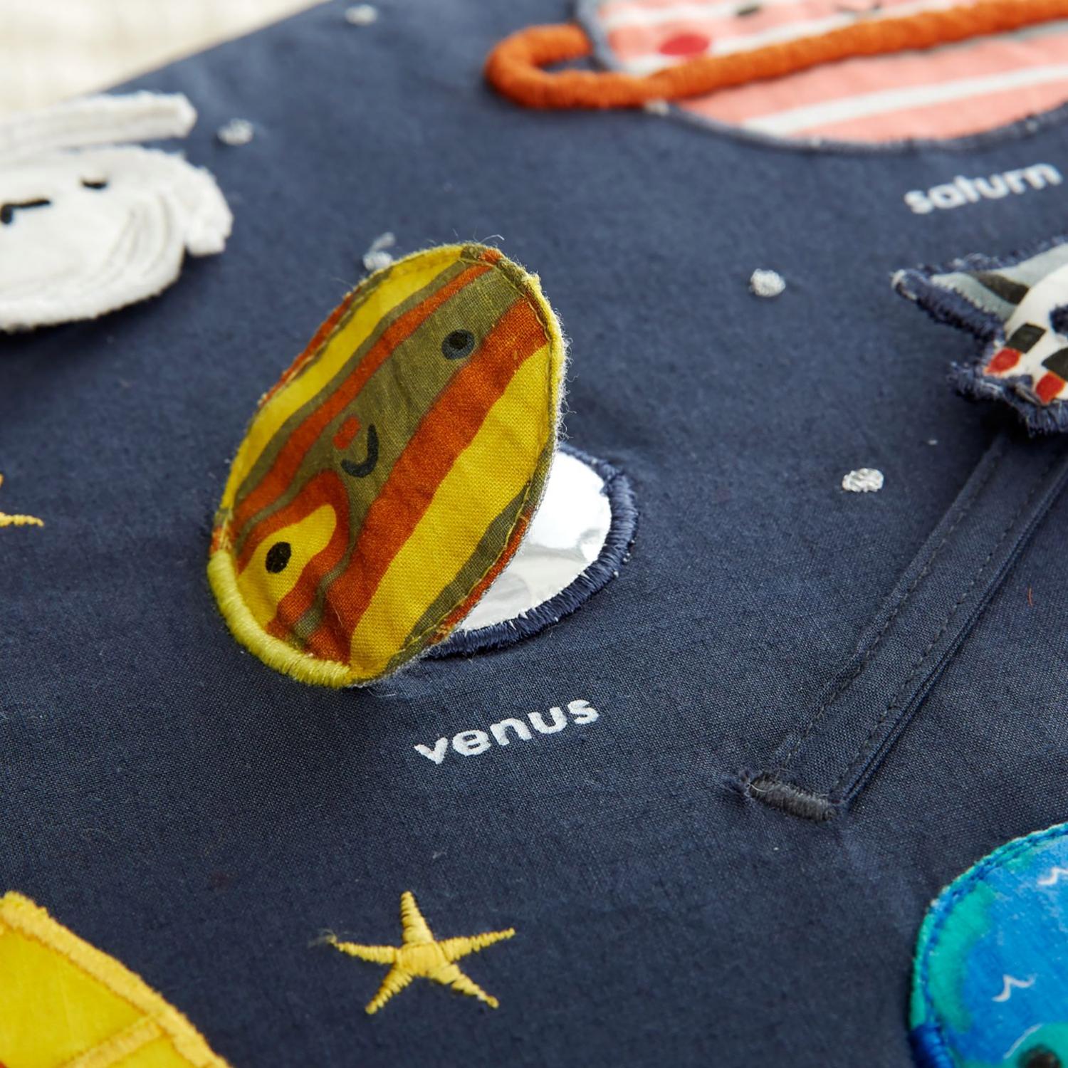 Cute Baby Activity Chair Helps Them Learn About Space And The Solar System - Deep Space Baby Activity Chair
