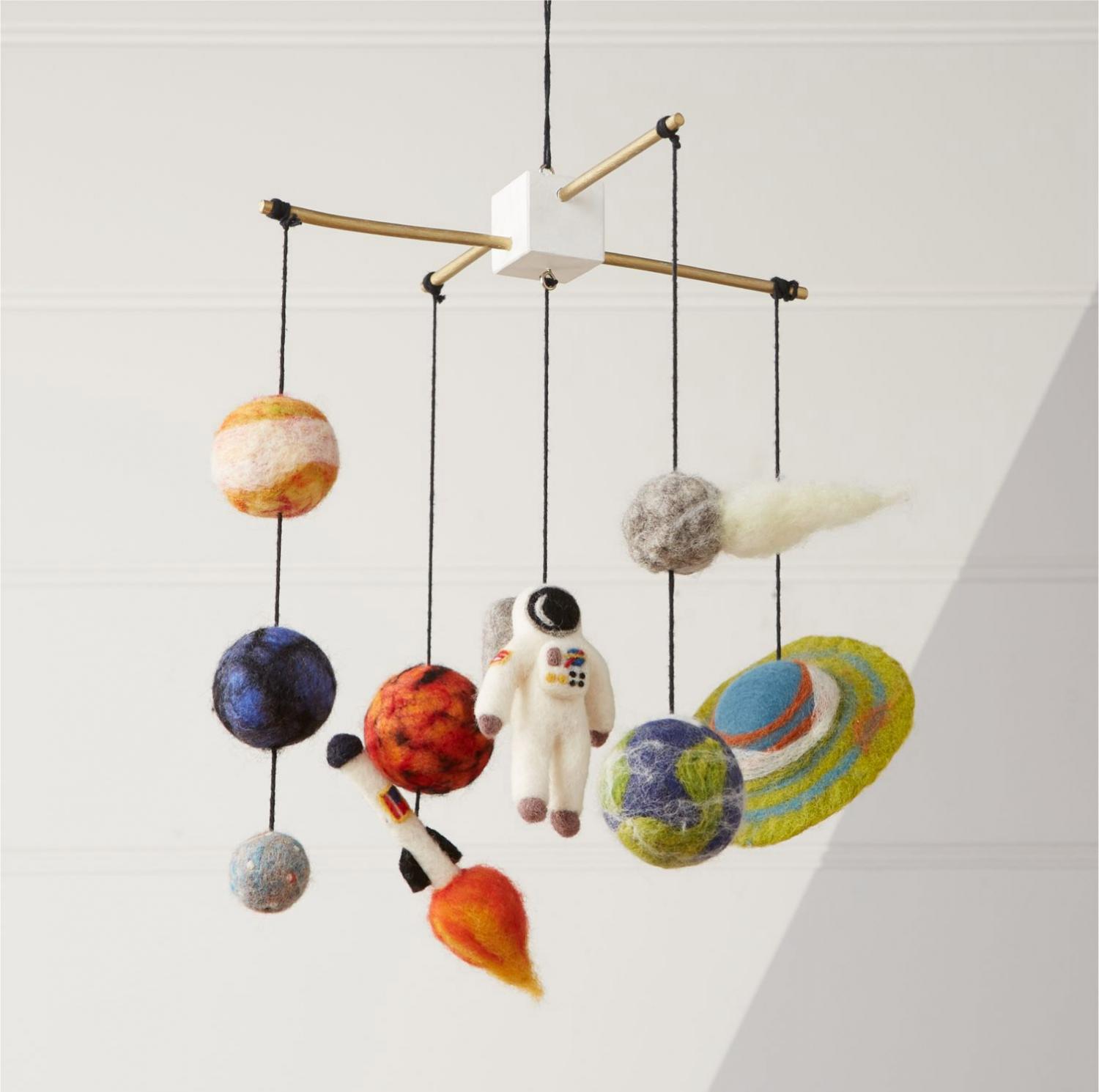 Deep Space Crib Mobile - Helps babies and kids learn about space