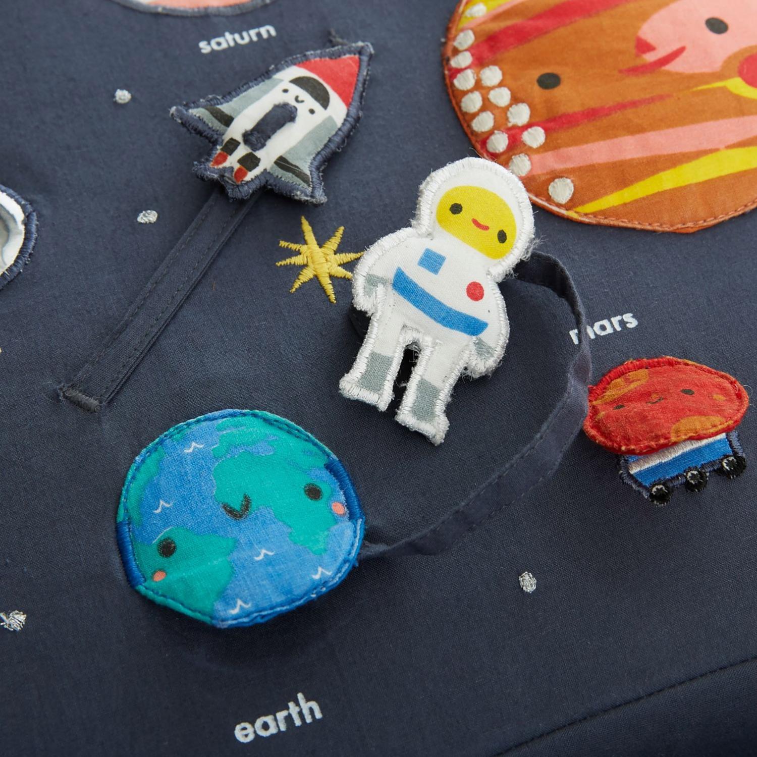 Cute Baby Activity Chair Helps Them Learn About Space And The Solar System - Deep Space Baby Activity Chair