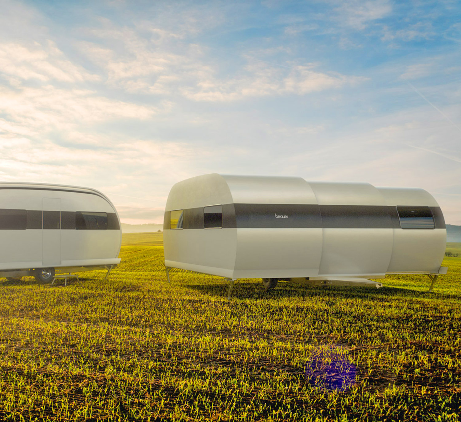 BeauEr 3X Travel Trailer Expands to Triple Its Size In Seconds