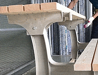 BenchTable: A Bench That Instantly Turns Into a Table - 2x4basics Flip Top Converting Bench Table