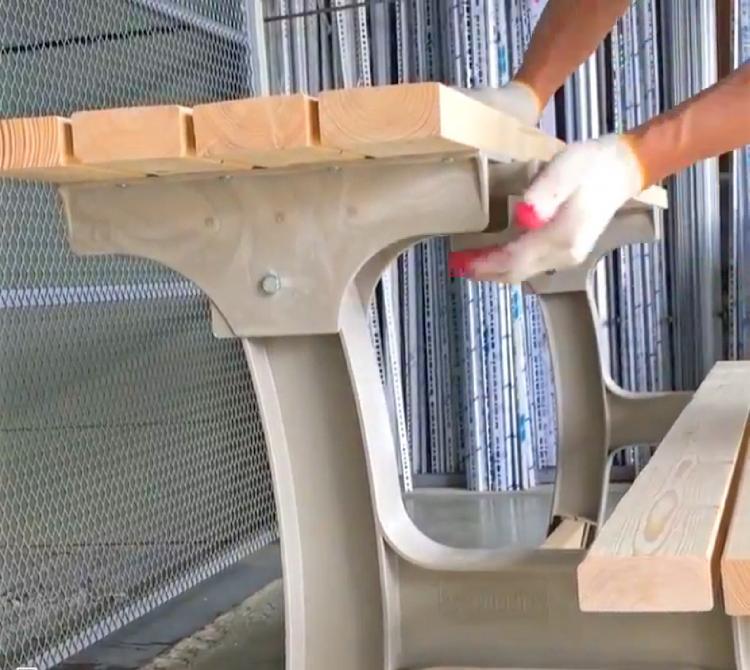 BenchTable: A Bench That Instantly Turns Into a Table - 2x4basics Flip Top Converting Bench Table