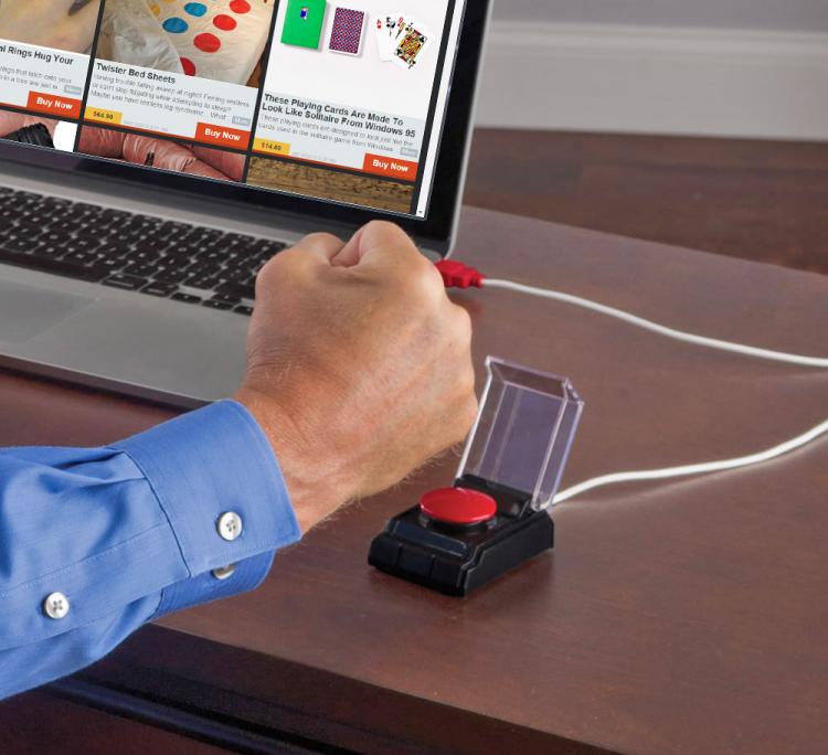 USB Emergency Big Red Button - Office Stress Reliever
