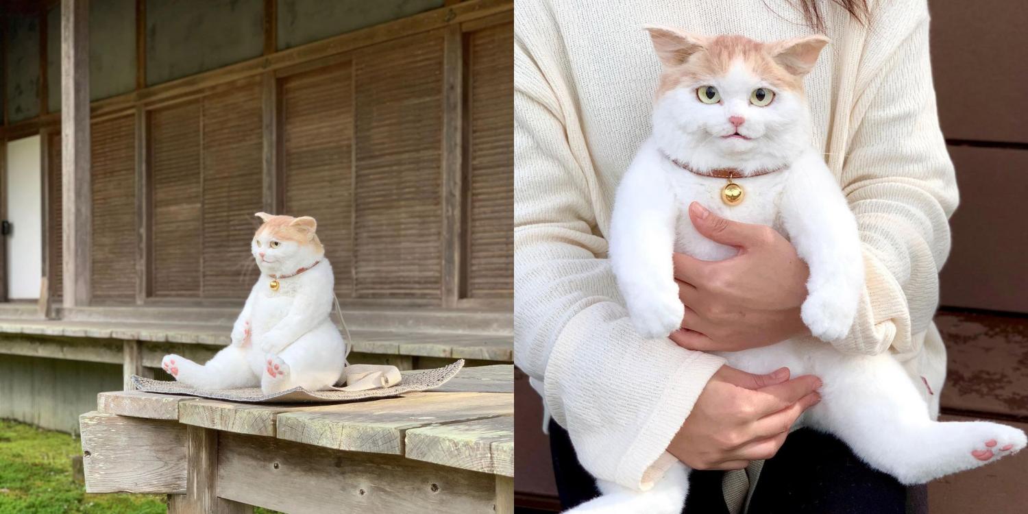 Realistic Cat Backpack looks like real live cat