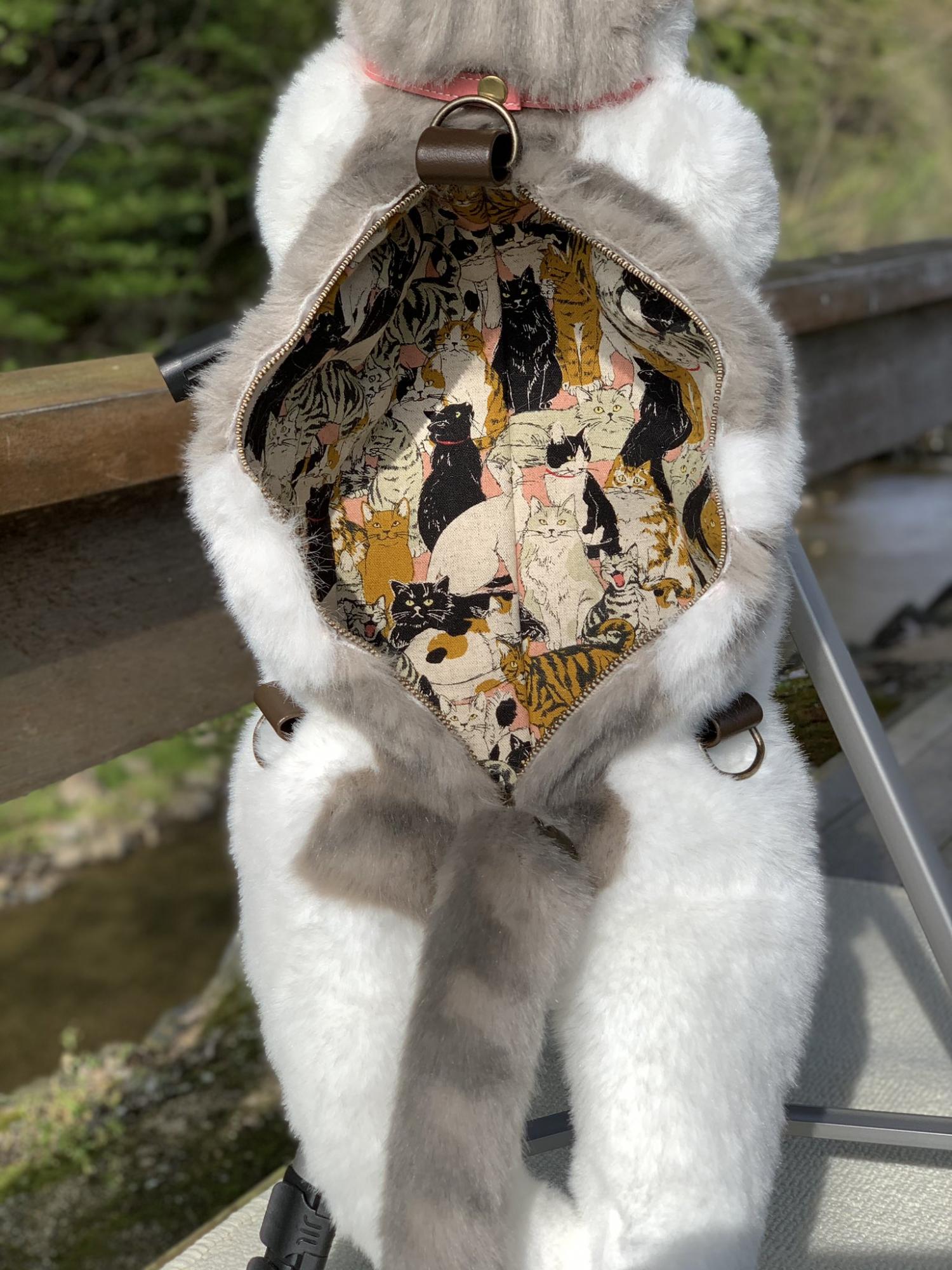 Realistic Cat Backpack looks like real live cat