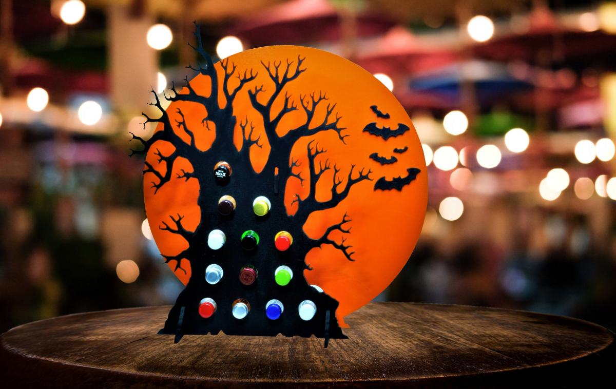 Halloween Advent Calendar Holds Mini Bottles Of Wine