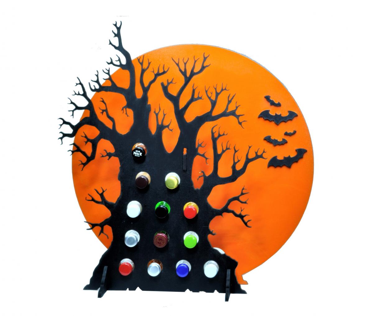 Halloween Advent Calendar Holds Mini Bottles Of Wine