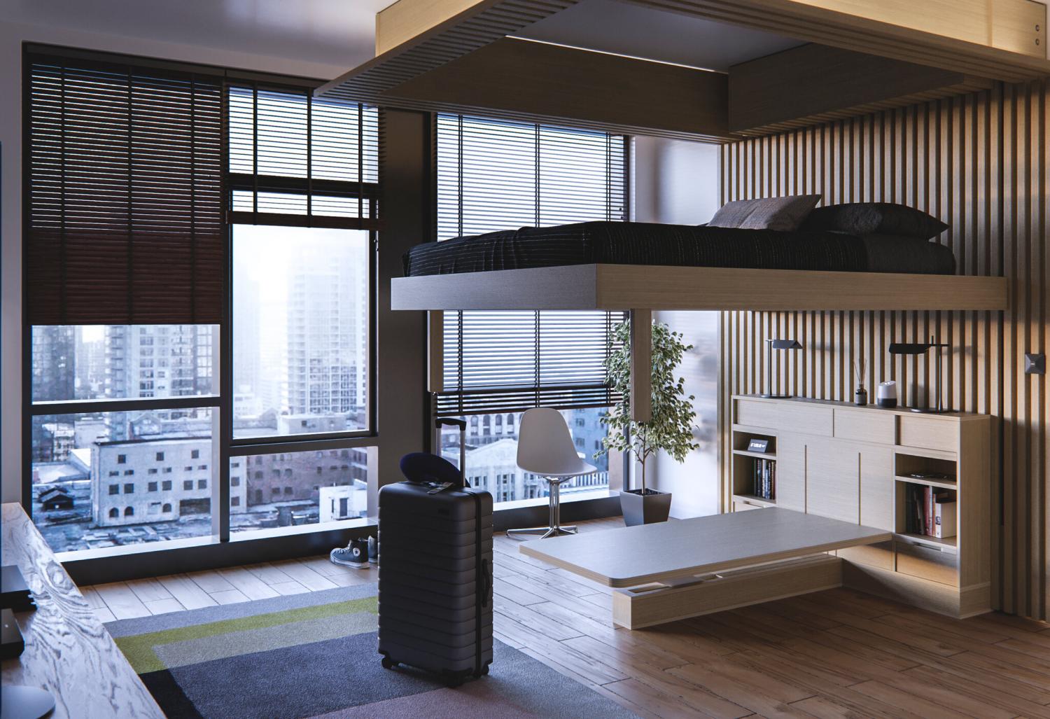Cloud Bed Automatic Ceiling Murphy Bed