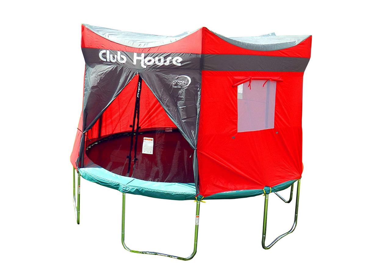 Clubhouse Trampoline Cover Tent - Propel Giant trampoline tent cover kids fort