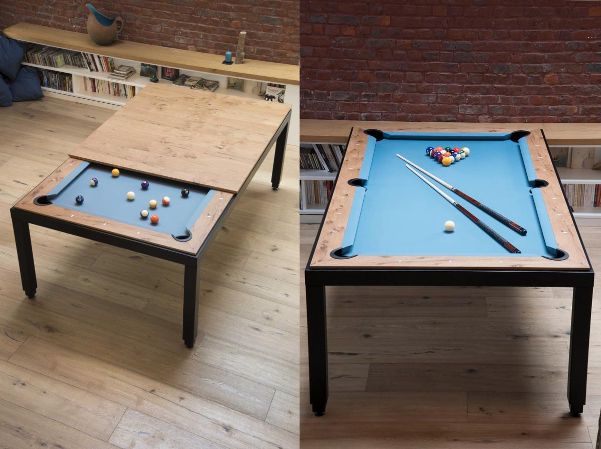 Fusion Pool Table - Multi-function dining table pool table - Incredible design unique billiard table