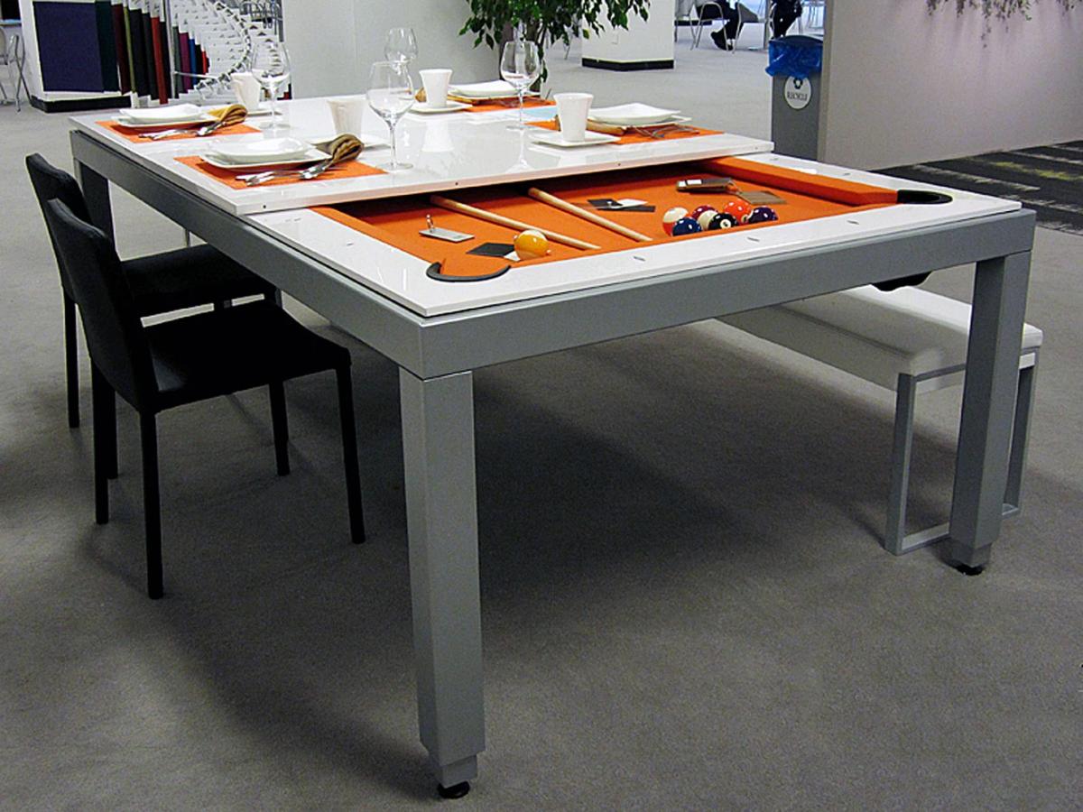 Fusion Pool Table - Multi-function dining table pool table - Incredible design unique billiard table