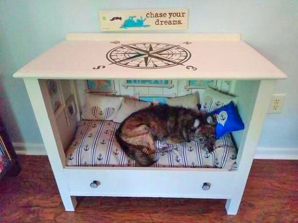 Recycled Cabinet Dresser Dog Beds Sheltie Shacks