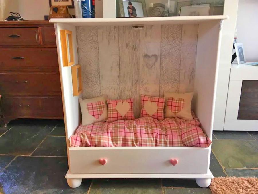Recycled Cabinet Dresser Dog Beds Sheltie Shacks