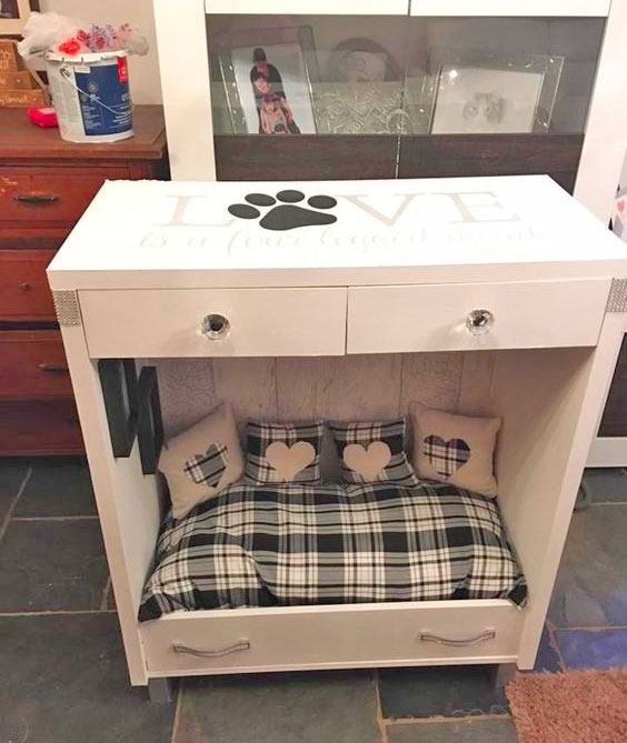 Recycled Cabinet Dresser Dog Beds Sheltie Shacks