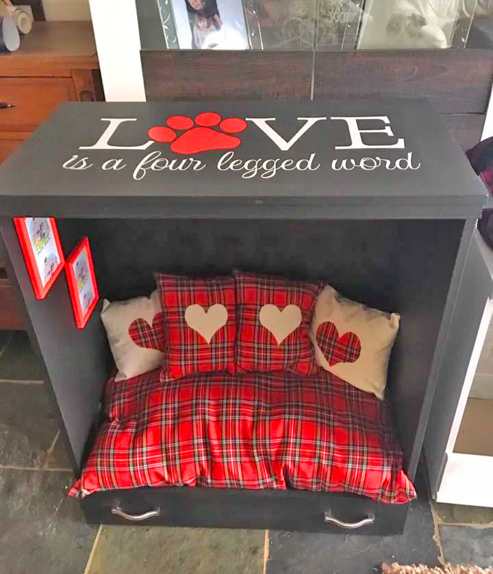 Recycled Cabinet Dresser Dog Beds Sheltie Shacks