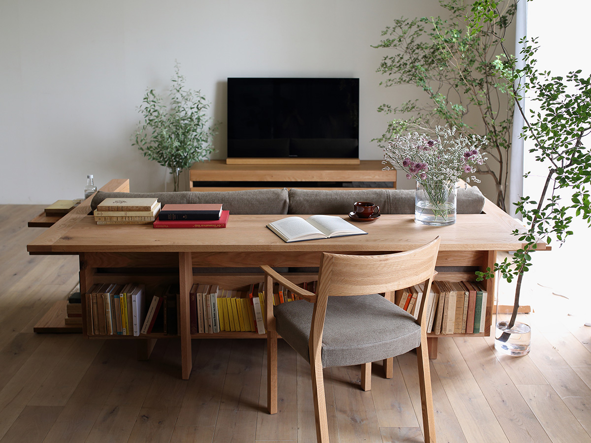 Counter Sofa is Part Couch, Part Table, Part Bookshelf