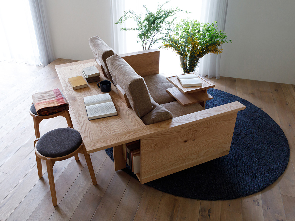 Counter Sofa is Part Couch, Part Table, Part Bookshelf