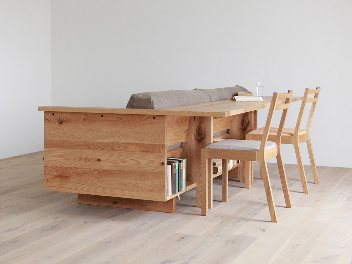 Counter Sofa is Part Couch, Part Table, Part Bookshelf