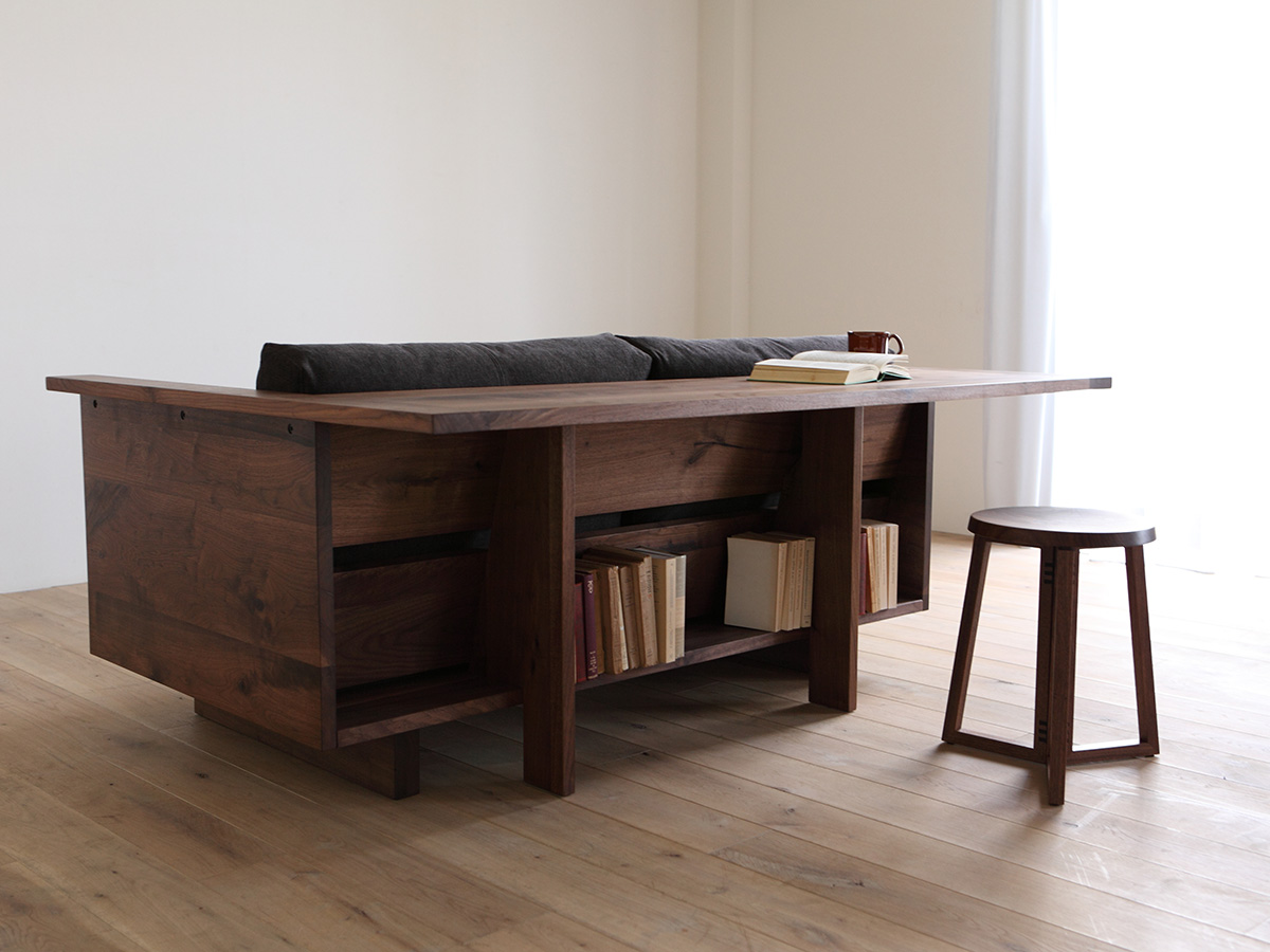 Counter Sofa is Part Couch, Part Table, Part Bookshelf